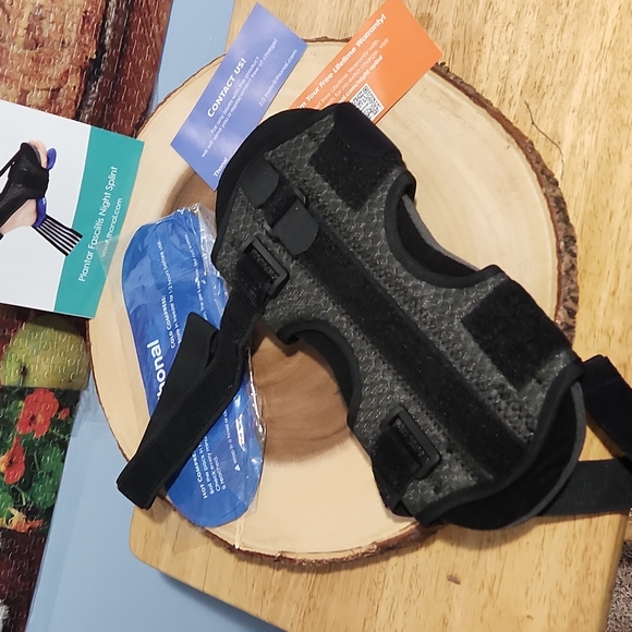 Plantar Fasciitis Night Splint  Adjustable With Hot Cold Pad - Picture 4 of 4